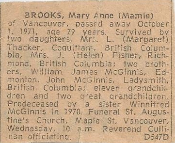 Photo: Mamie OBITUARY